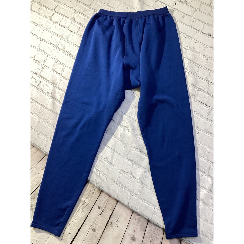 Patagonia Capilene Vintage Mens XL Blue Thermal Base Layer Pants Made in USA - Picture 2 of 5